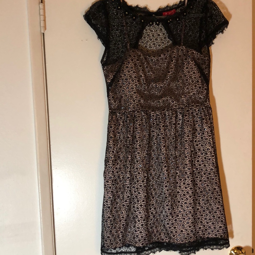 Beautiful Gold&Black Lace Dress (K Derhy/Modcloth)